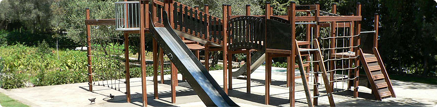 ahşap oyun parkları
